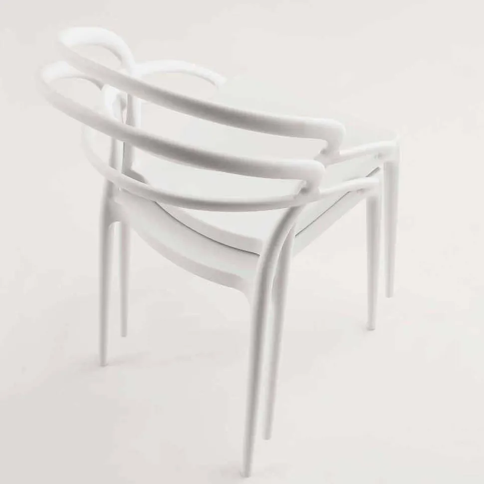 Sedia design moderno in polipropilene Pavia, diversi colori