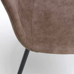 Sedia design moderno in similpelle per sala da pranzo o cucina, 4 pezzi - Elice