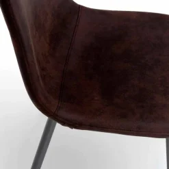 Sedia design moderno in similpelle per sala da pranzo o cucina, 4 pezzi - Elice