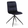 Sedia design moderno rivestita in tessuto, 4 pezzi - Chiara