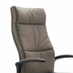 Sedia direzionale design moderno in vera pelle bovina tipo fiore Edda