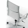 Sedia direzionale di design prodotta in Italia in monotelo rete Agata