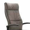 Sedia direzionale moderna in similpelle Edda, made in Italy