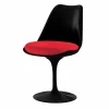 Sedia Girevole in Alluminio Laccato con Seduta in Pelle Made in Italy - Cabiria