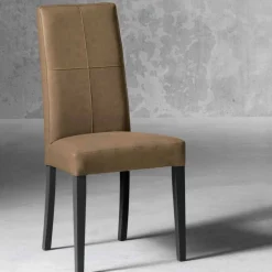 Sedia imbottita moderna in legno di faggio prodotta in Italia Ponza