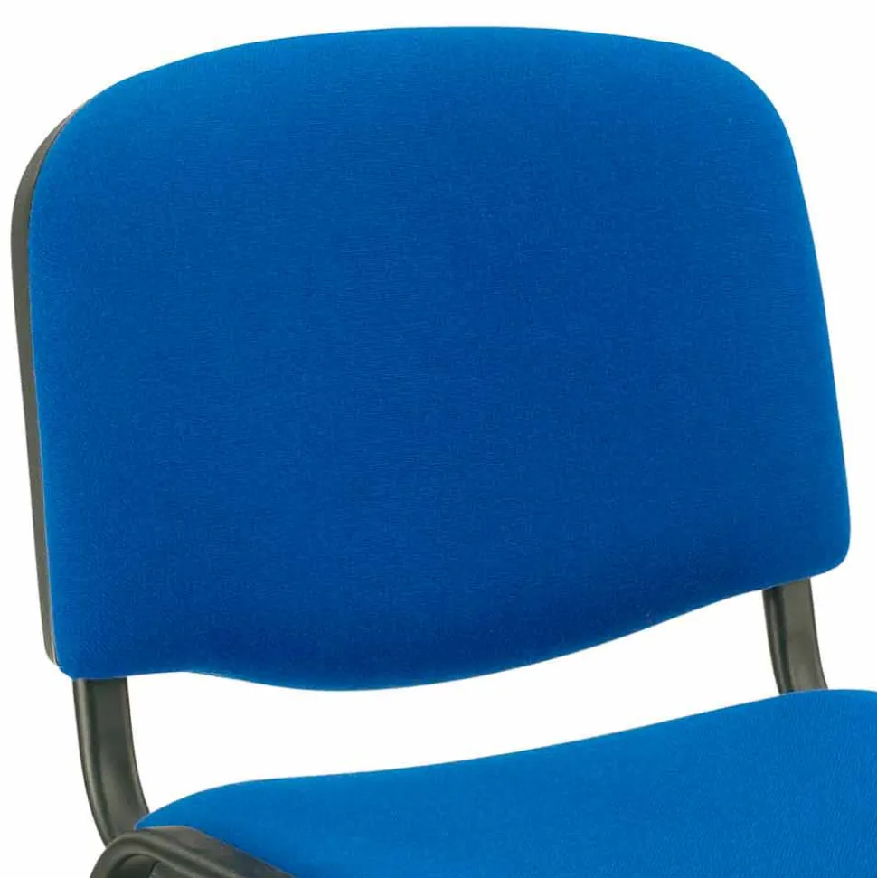 Sedia Imbottita per Sala da Attesa con Base in Metallo Nero Moderna – Carmela