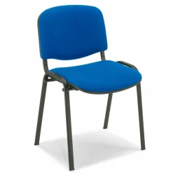Sedia Imbottita per Sala da Attesa con Base in Metallo Nero Moderna – Carmela