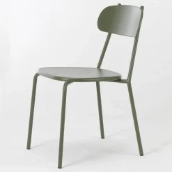 Sedia Impilabile da Esterno in Metallo Colorato Made in Italy 4 Pezzi - Pixie