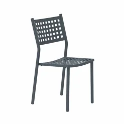 Sedia Impilabile da Esterno in Metallo Verniciato Made in Italy, 8 Pezzi - Lina