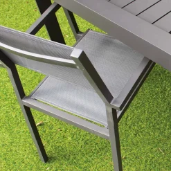 Sedia Impilabile da Giardino in Alluminio e Textilene - Ninfea