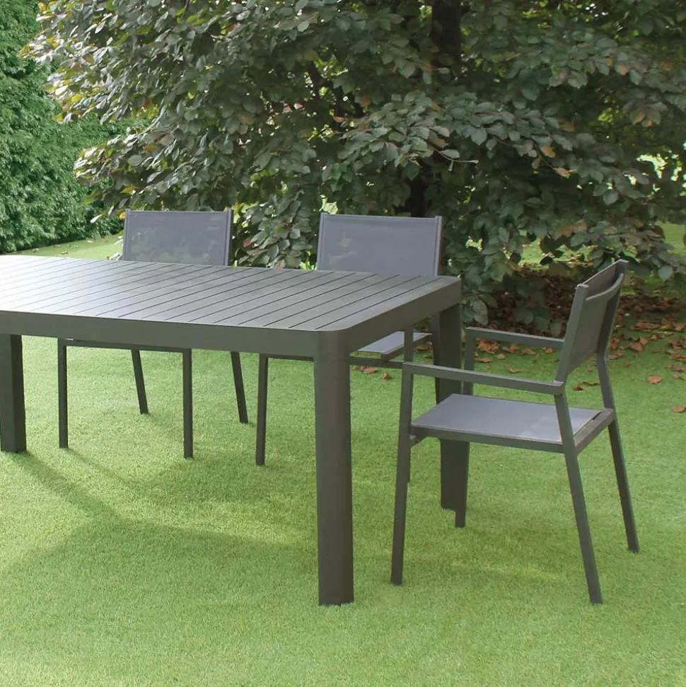 Sedia Impilabile da Giardino in Alluminio e Textilene - Ninfea