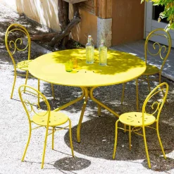 Sedia Impilabile per Esterno in Metallo Made in Italy, 2 Pezzi - Balia