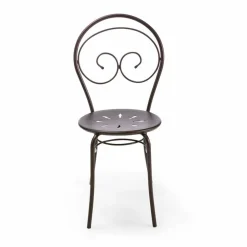Sedia Impilabile per Esterno in Metallo Made in Italy, 2 Pezzi - Balia