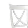 Sedia in Legno Bianco Spigolato e Tessuto Juma Beige Made in Italy - Diamante