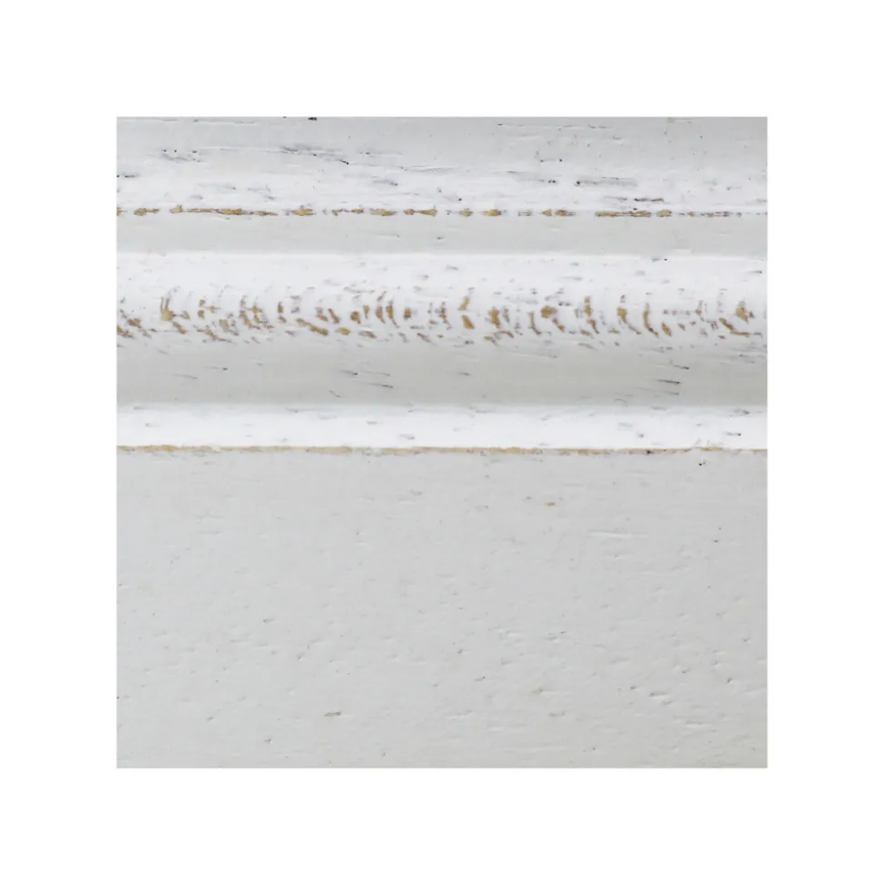 Sedia in Legno Bianco Spigolato e Tessuto Juma Beige Made in Italy - Diamante