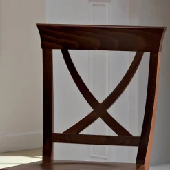 Sedia in Legno Massello Design Classico Schienale Incrociato - Debussy