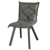 Sedia in Metallo Verniciato e Seduta in Morbido Soft Vintage Made in Italy - Thani