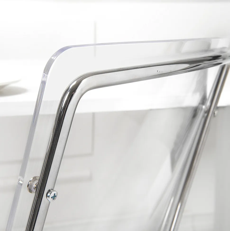 Sedia in Plexiglass Trasparente e Ferro Made in Italy 2 Pezzi - Charlotte