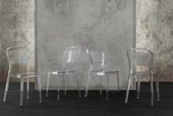 Sedia in Policarbonato Trasparente, Design Moderno - Yanis