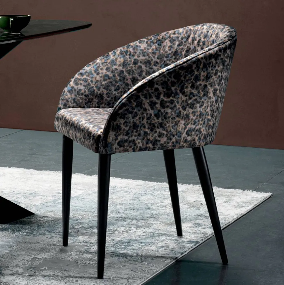 Sedia in Tessuto con Struttura in Acciaio Made in Italy 4 Pezzi - Tagata