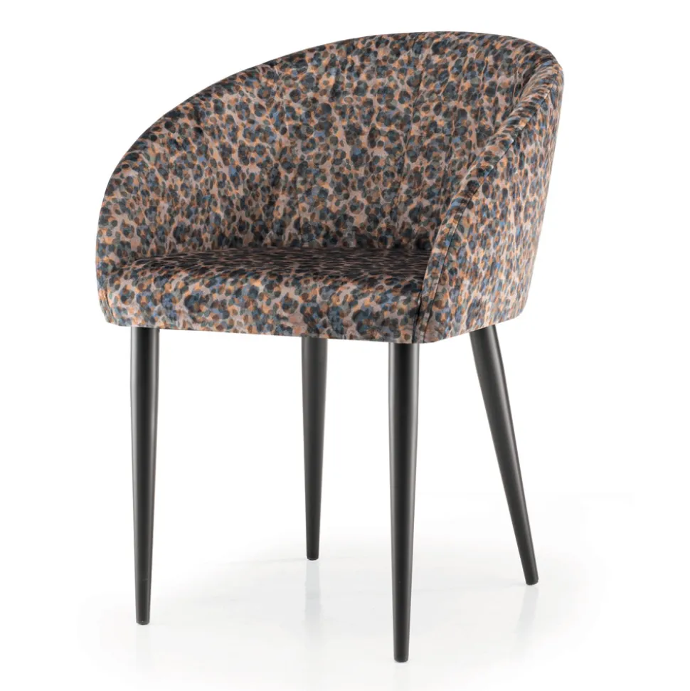 Sedia in Tessuto con Struttura in Acciaio Made in Italy 4 Pezzi - Tagata