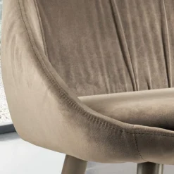 Sedia in Velluto e Acciaio Laccato RAL Made in Italy 4 Pezzi - Mariapina