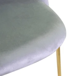 Sedia in Velluto e Struttura in Metallo di Diverse Finiture - Penna