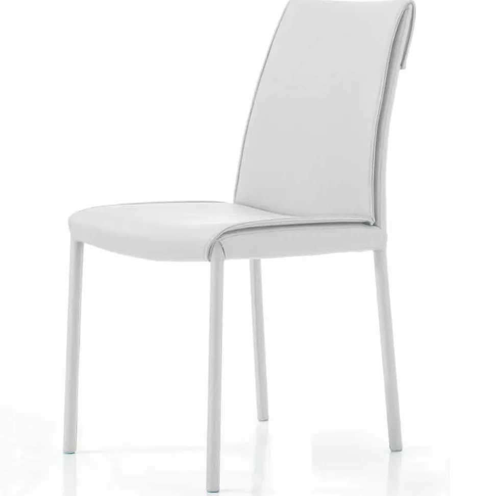 Sedia Living Moderna Imbottita e Rivestita Made in Italy – Monnalisa
