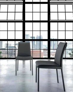 Sedia Living Moderna Imbottita e Rivestita Made in Italy – Monnalisa