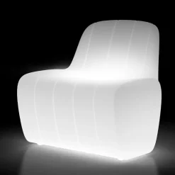 Sedia Luminosa da Giardino in Polietilene con LED Made in Italy - Galatea