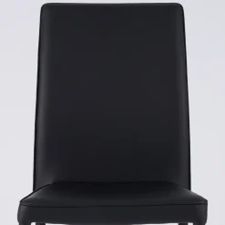 Sedia Moderna da Zona Living in Ecopelle e Metallo Made in Italy - Michaela