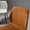 Sedia Moderna di Design Elegante in Velluto Trapuntato e Legno - Scarat