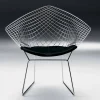 Sedia Moderna in Acciaio con Seduta in Pelle Made in Italy di Lusso - Beniamino