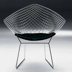 Sedia Moderna in Acciaio con Seduta in Pelle Made in Italy di Lusso - Beniamino