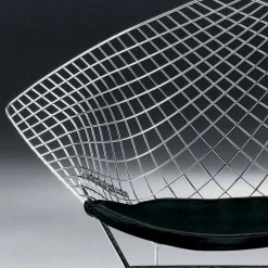 Sedia Moderna in Acciaio con Seduta in Pelle Made in Italy di Lusso - Beniamino