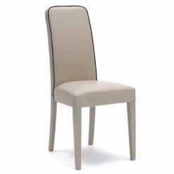 Sedia moderna in legno di faggio e similpelle 4 pezzi - Fanny