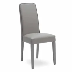 Sedia moderna in legno di faggio e similpelle 4 pezzi - Fanny