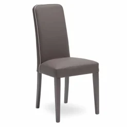 Sedia moderna in legno di faggio e similpelle 4 pezzi - Fanny