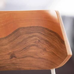 Sedia per Sala da Pranzo Artigianale in Legno e Acciaio Made in Italy - Valencia