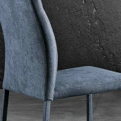 Sedia per sala da pranzo di design in tessuto made in Italy, Luigina