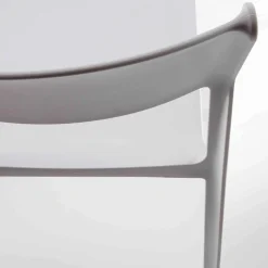 Sedia per Sala da Pranzo Impilabile in Polipropilene Colorato, 4 Pezzi - Abelia