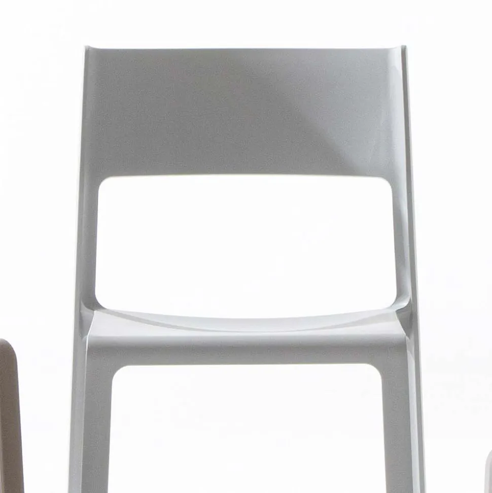Sedia per Sala da Pranzo Impilabile in Polipropilene Colorato, 4 Pezzi - Abelia