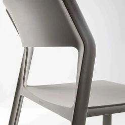 Sedia per Sala da Pranzo Impilabile in Polipropilene Colorato, 4 Pezzi - Abelia
