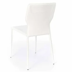 Sedia per Sala da Pranzo in Metallo Rivestita in Similcuoio, 4 Pezzi - Titty