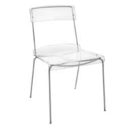 Sedia per Sala da Pranzo in Plexiglass Made in Italy 2 Pezzi - Charlotte