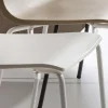 Sedia per Sala da Pranzo in Polipropilene con Base in Metallo, 4 Pezzi - Alina