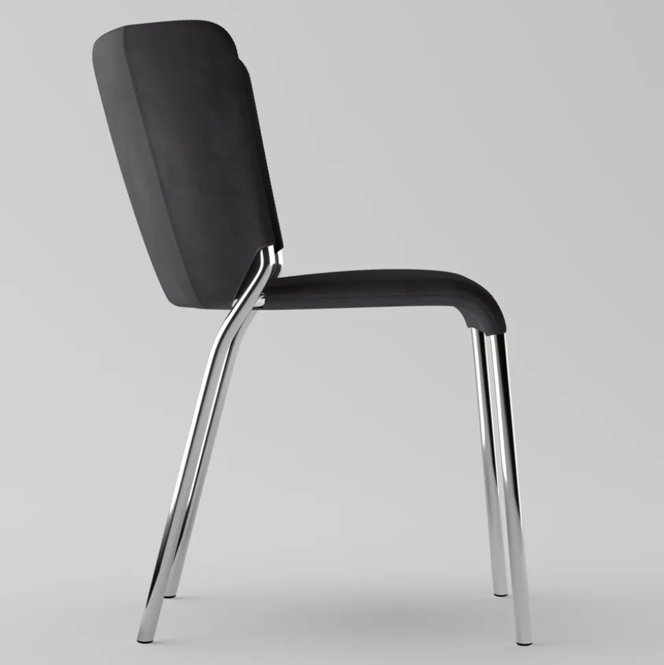 Sedia per Sala da Pranzo Rivestita in Ecopelle Made in Italy - Giulia