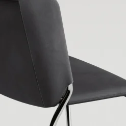 Sedia per Sala da Pranzo Rivestita in Ecopelle Made in Italy - Giulia
