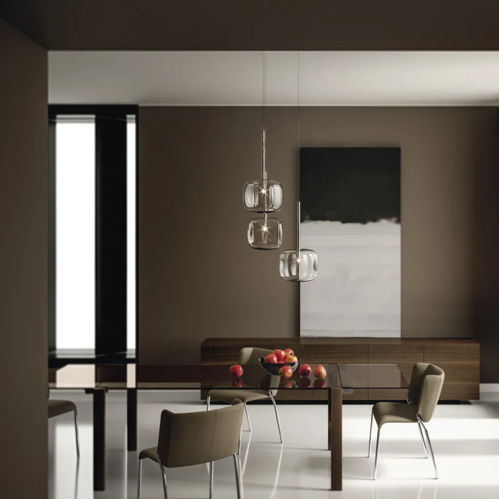 Sedia per Sala da Pranzo Rivestita in Ecopelle Made in Italy - Giulia