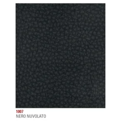 Sedia per Sala da Pranzo Rivestita in Ecopelle Made in Italy, 2 Pezzi - Belga